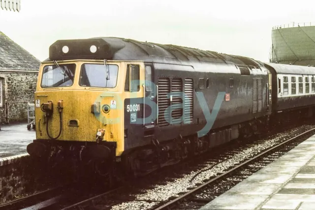 Uk Diesel Train Railway Photograph Of Class 50 50031. Rm50-196