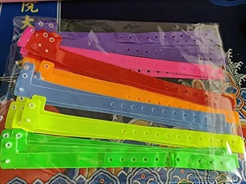 35 3/4" Assorted Plastic/Vinyl Wristbands, Wristbands for Events
