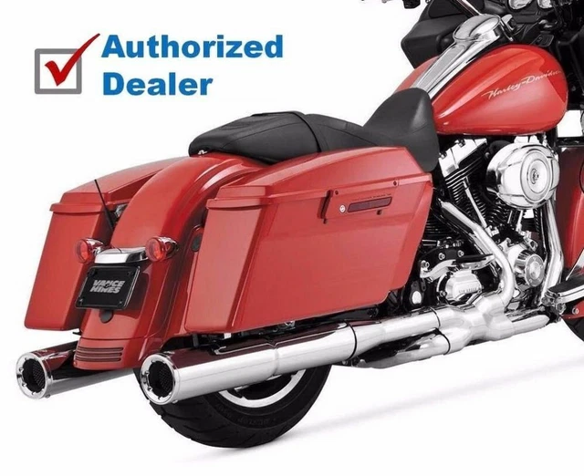 Vance & Hines Hi-Output Slip On Mufflers Exhaust 1995-2016 Harley Touring 16455