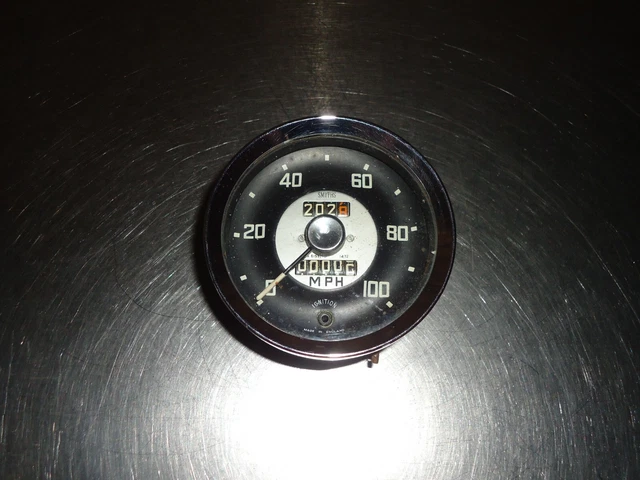 Vintage Smiths 100 MPH Speedometer Gauge 6155/10 1472 Austin Healy Sprite Bugeye