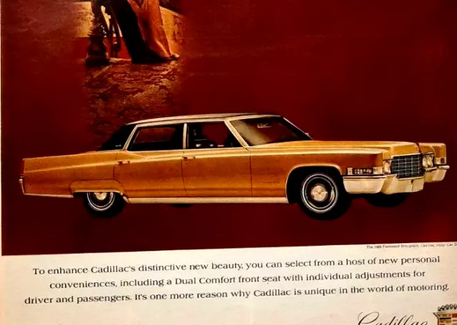 1969 Cadillac Fleetwood Brougham  Original Print Ad  Enhance!