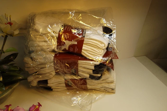9 Pairs white Athletic Crew Socks for  shoe size 8-13 EXCELL cotton  GIFT