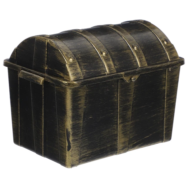 Scatola per gioielli vintage, scrigno per pirati, vaso sparto, decorativo