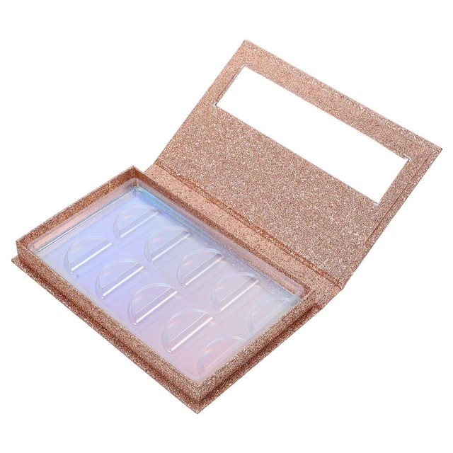 3 Count Empty Eyelash Storage Book Lip Gloss Containers Box Packing
