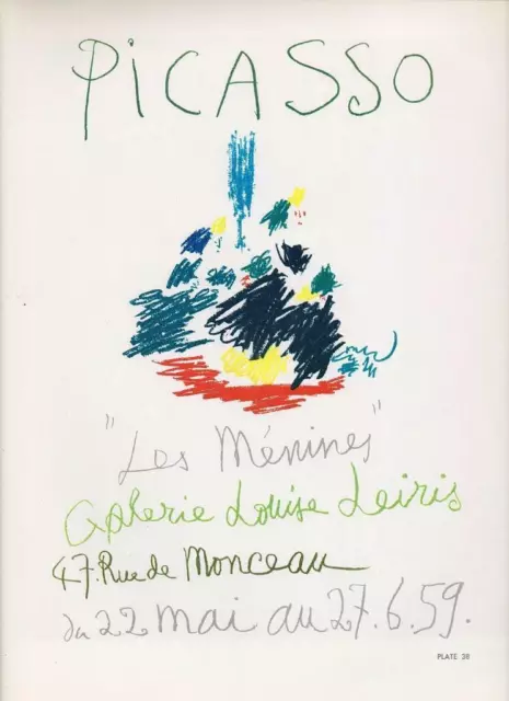 “Les Menines, Galerie 1959” By Pablo Picasso, Gravure Of The Poster 1964 (4C-38)
