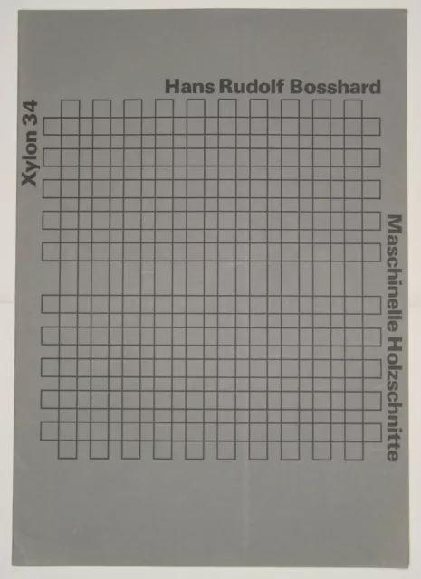 XYLON 34 / 1974 - Hans Rudolf Bosshard  Internationale Vereinigung Holzschneider