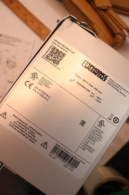 Phoenix Contact Uninterruptible Power Supply BAT/PB/24DC/12AH 1274119