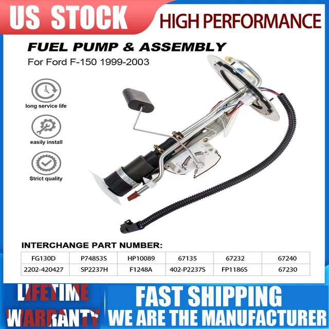 Fuel Pump With Sending Unit For 1999-2004 Ford F-150 / Heritage 5.4L Supercharged – Replaces XL3Z9H307GA