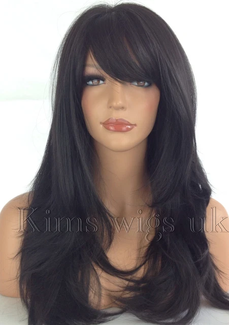 Perruque Longue Femme Marron Moyen - Fibre Résistante à La Chaleur - Longueur 23 Pouces, Taille Unique - Neuve Avec étiquettes Wigs By Kim
