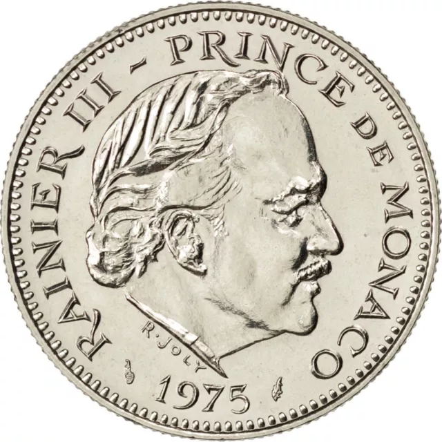 [#83876] Münze, Monaco, Rainier III, 5 Francs, 1975, UNZ, Copper-nickel, KM:150