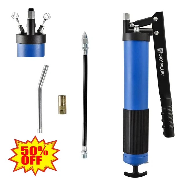 GREASE GUN PISTOL Grip 10000PSI Professional Heavy Duty Flex Hose