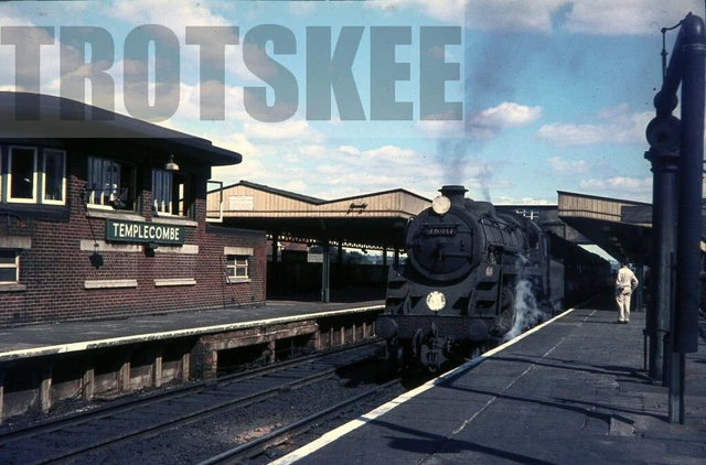 35MM SLIDE BR British Railways Steam Loco 76017 Class BR4 Templecombe ...
