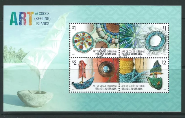 Australia 2016 Art Of Cocos Keeling Islands Miniature Sheet Fine Used