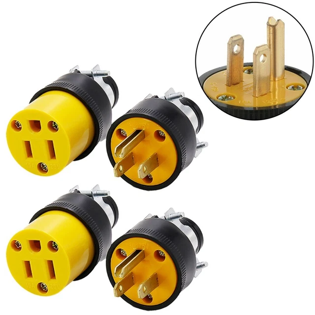 Pince de remplacement de cordon électrique mâle femelle extrémités acier gal