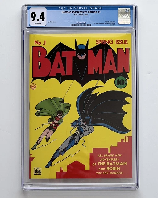 Batman Masterpiece Edition #1 CGC 9.4 Reprints Batman #1 DC Comics Robin