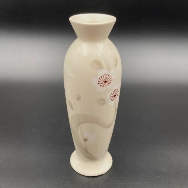 Vintage Mid Century Otagiri Original Hand Crafted Bud Vase White Floral Japan