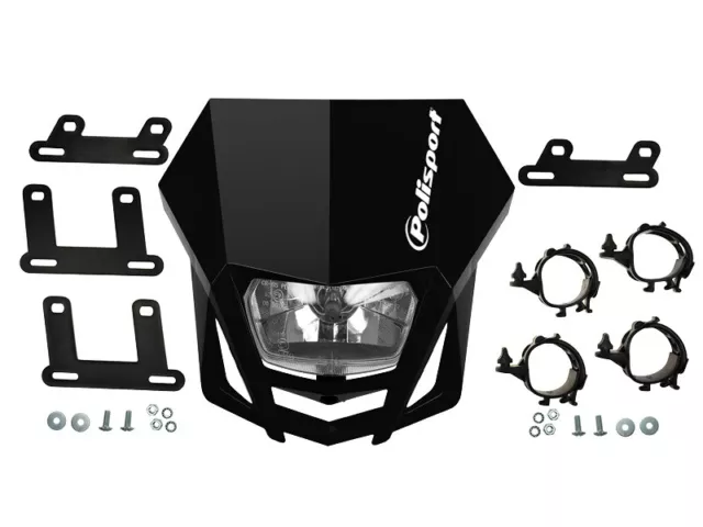 Scheinwerfer-Maske Polisport LMX schwarz für Yamaha