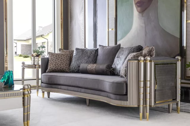 Luxus Dreisitzer xxl Sofa Big Couch Polster Möbel 260cm Design Einrichtung
