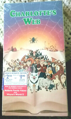 CHARLOTTE'S WEB VHS Video Tape 1972 Animated 1993 McDonald's Promo NEW ...