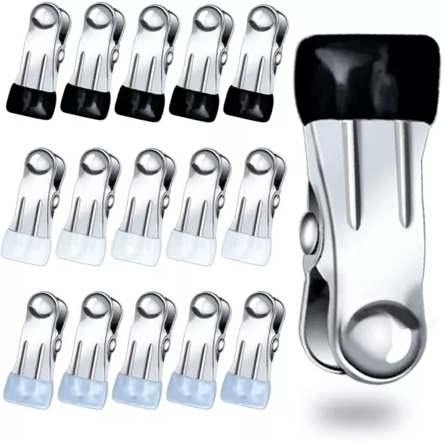 30 Pack Heavy Duty Clothes Pins for Hanging Clothes,Stainless Steel Strong Clips