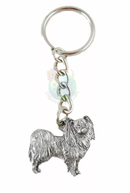 Papillon Keychain Pewter