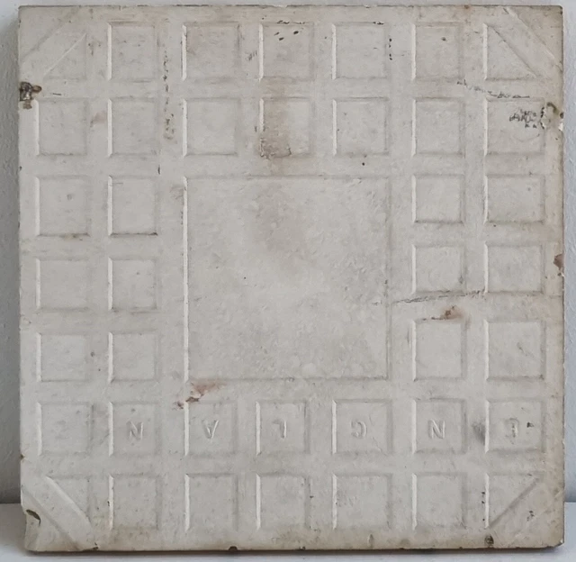 Charming Antique Art Nouveau 6" x 6" Victorian Tile T & R Boote circa 1900s 2