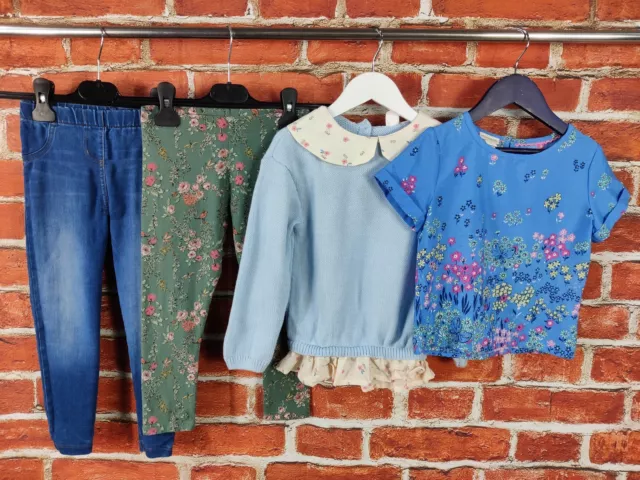 GIRLS BUNDLE AGE 4-5 YEARS NEXT MONSOON etc JEGGINGS LEGGINGS JUMPER TOP 110CM