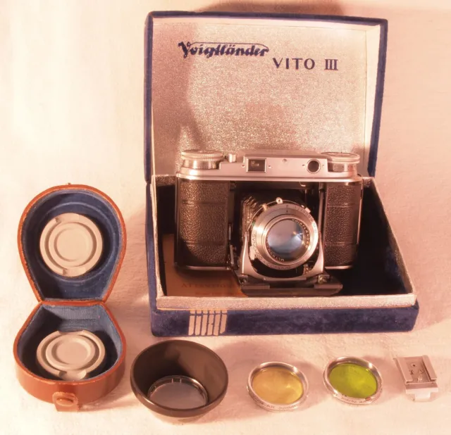 VOIGTLANDER Vito III 35mm Rangefinder Camera with 1:2 Ultron Lens + Accessories
