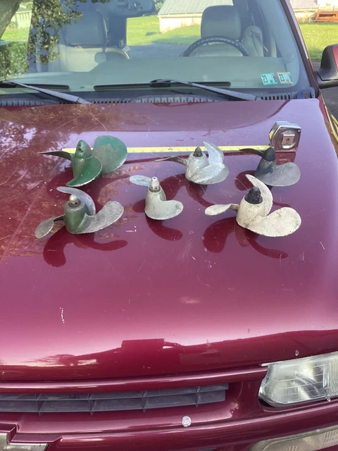 Vintage  Boat Propeller Lot Of Nautical Man Cave Display Unique Look steampunk