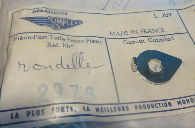 Pattes De Dérailleur Simplex Vélo Vintage – Acier, Grises, Neuves De Stock, France