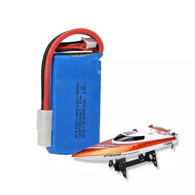 For Feilun Ft009 Remote Control Speedboat Rc Racing 2s Lipo Battery 7.4v 1500mah 2