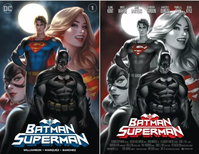 Batman Superman #1 Warren Louw Exclusive Variant Cover A And B Set