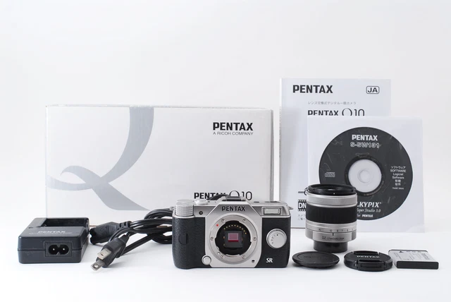 1235shots Pentax Q10 Silver 12.4MP Digital Camera 02 Lens[Near Mint In Box]#1647