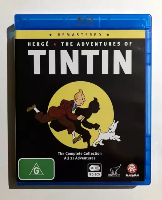 The Adventures of Tintin: The Complete Collection - RARE Oz Blu-Ray 5-Disc Set