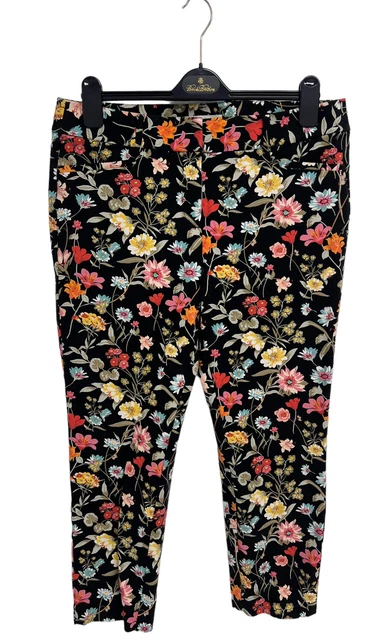 ANN TAYLOR LOFT Femmes Noir Multicolore Floral Taille Moyenne Robe