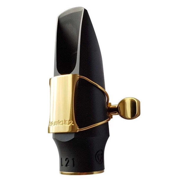 BRANCHER HARD RUBBER Soprano Saxophone Mouthpiece - with Gold
