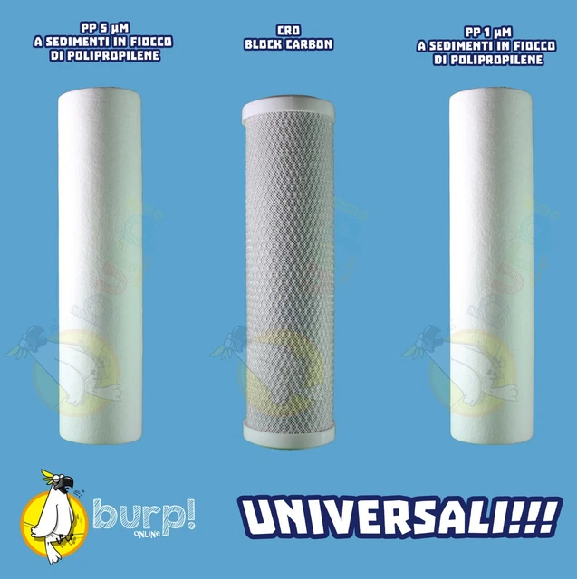 KIT FILTRI CR 400 DEPURATORE ACQUA OSMOSI INVERSA ATTACCO RAPIDO A BAIONETTA - Foto 4