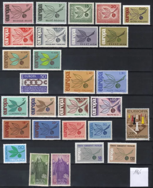 Europa Cept, año 1965, lote de resto en nuevo **/MNH, Michel-Euro 25,00 (K385)