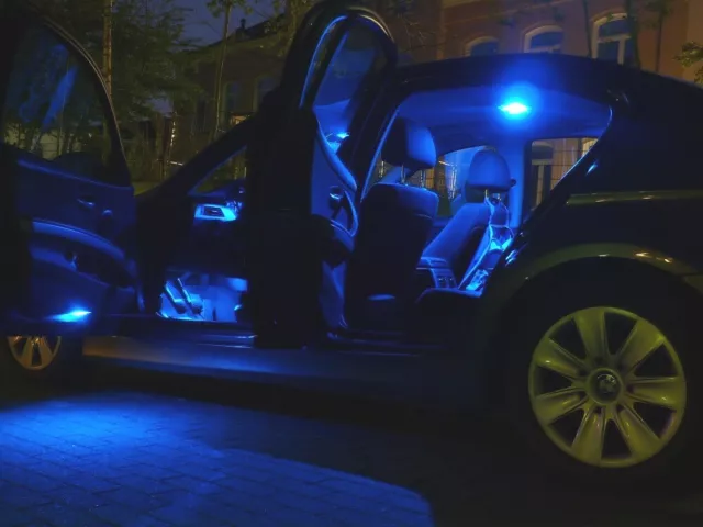 8x lampadine illuminazione interni a LED SET BLU Renault Megane III DZ0 coupé