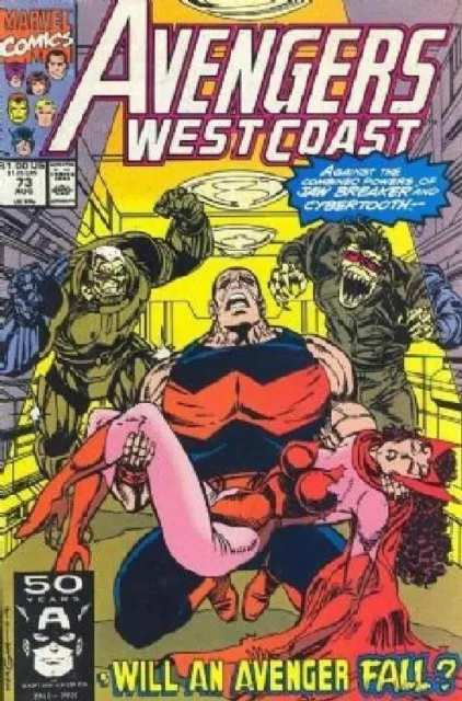 West Coast Avengers (Vol 1) #73 Muy Fino (Vfn) Marvel Comics Edad Moderna