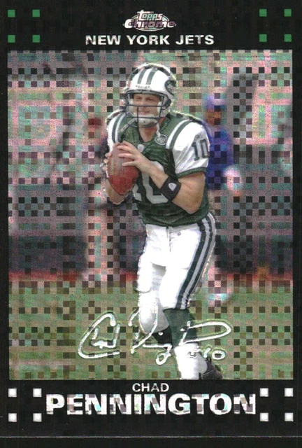 2007 Topps Chrome Xfractors New York Jets Football Card #TC7 Chad Pennington