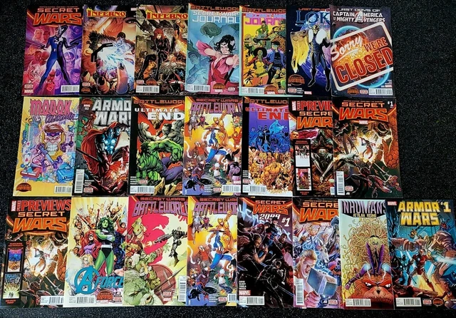 Marvel Comics Assorted Bundle x22 Mixed Job Lot Secret Wars Tie-ins