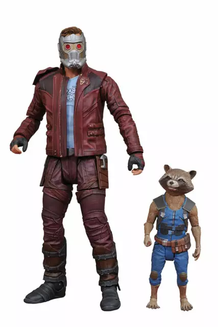 Figurines articulées Star-Lord Rocket Racton Guardians of the Galaxy 2 Marvel Select 2