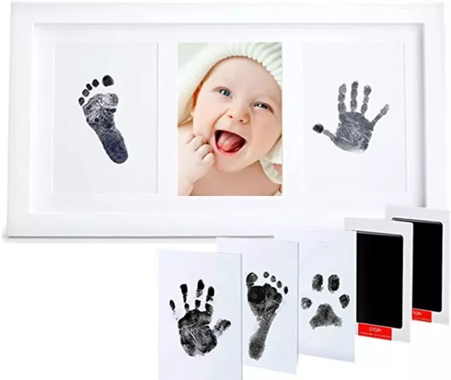 Inkless Baby Hand & Footprint Kit Frame Newborn Baby Picture Frame NEW