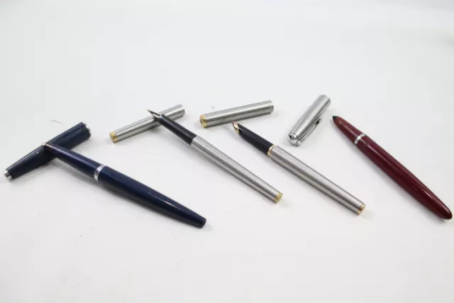 Parker Fountain Pens Writing Vintage Inc 21 95 Classic 45 Gold Plate Nibs Etc x4 Parker Fountain Pens Writing Vintage Inc 21 95 Classic 45 Gold Plate Nibs Etc x4