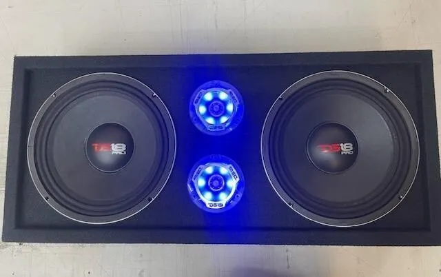 DS18 PRO-X10M 10" Midrange Speakers & PRO-TW1L Tweeters 1440W Chuchero Box