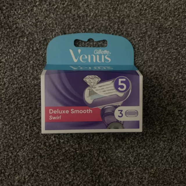 Gillette Venus Deluxe Smooth Swirl X3 Blades, Pour Femme