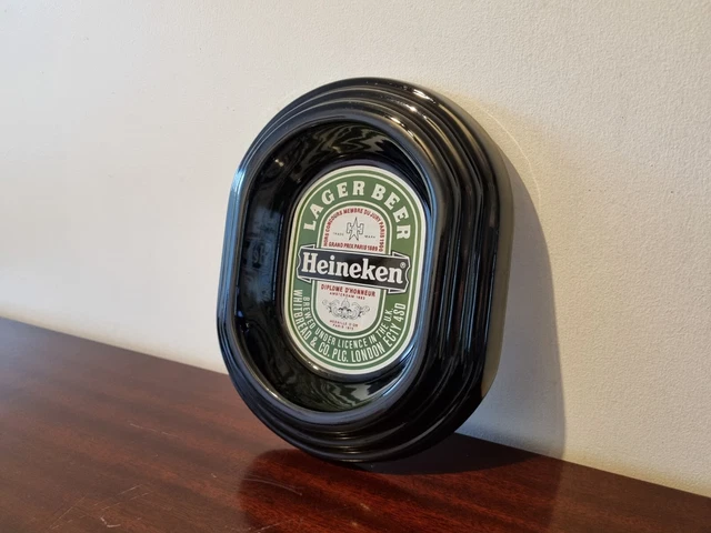 Vintage Heineken Ash Tray - Large Pub Ashtray 24cm Length