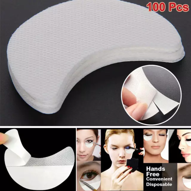 100x Eye Shadow Shields Eye MakeUp Guards Pads Eyelash Tinting Pads Beauty Tool