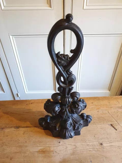 Victorian Cast  Iron Door Stop Ivy & Vine pattern